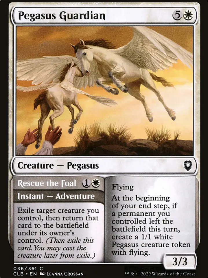 Pegasus Guardian // Rescue the Foal (Commander Legends: Battle for Baldur's Gate) 1