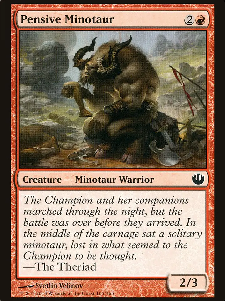Pensive Minotaur (Journey into Nyx) 1