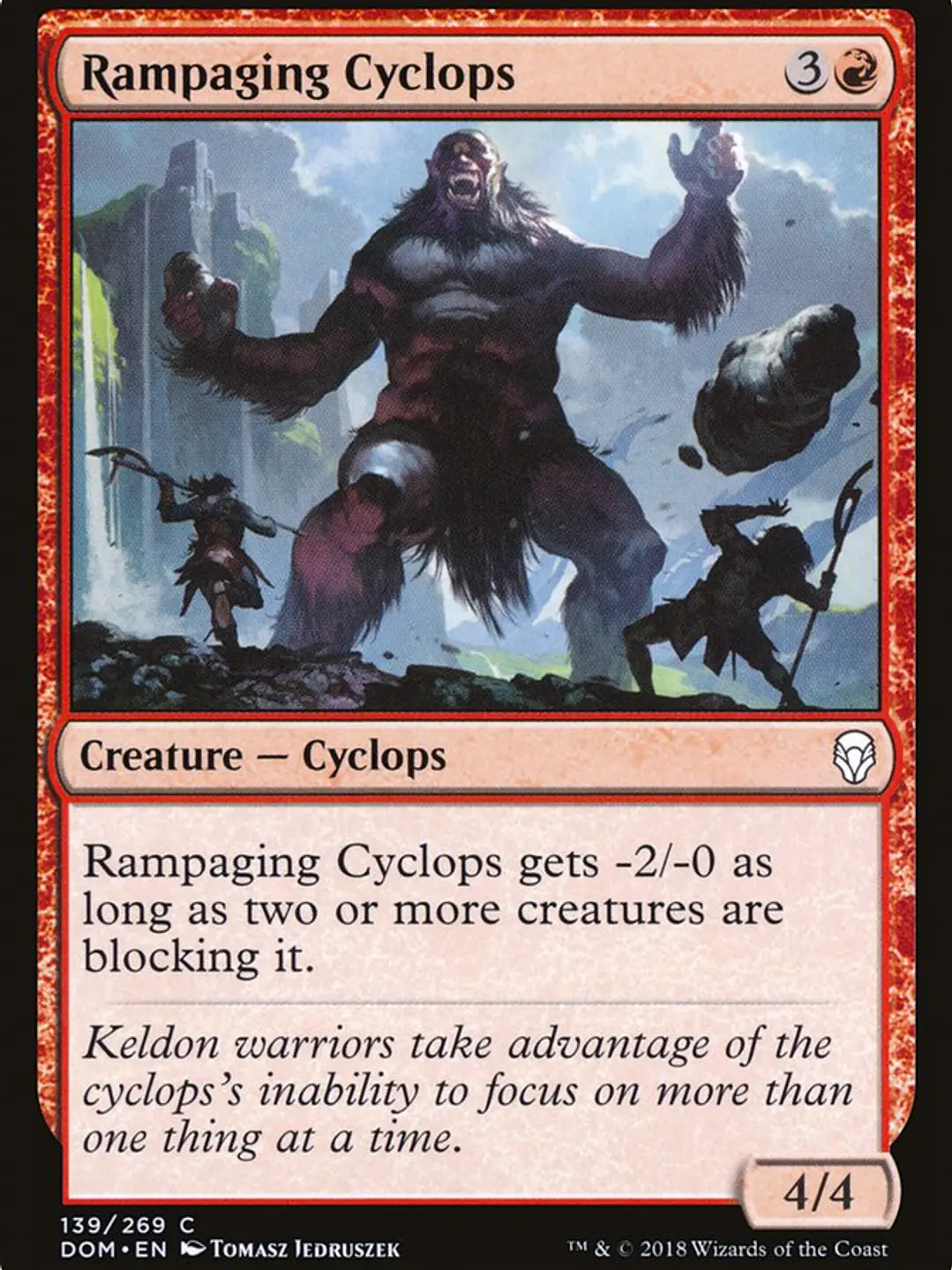 Rampaging Cyclops (Dominaria) 1