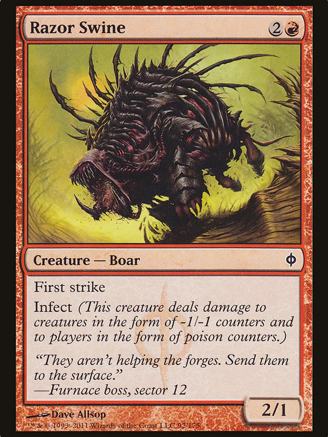 Razor Swine (New Phyrexia) 1