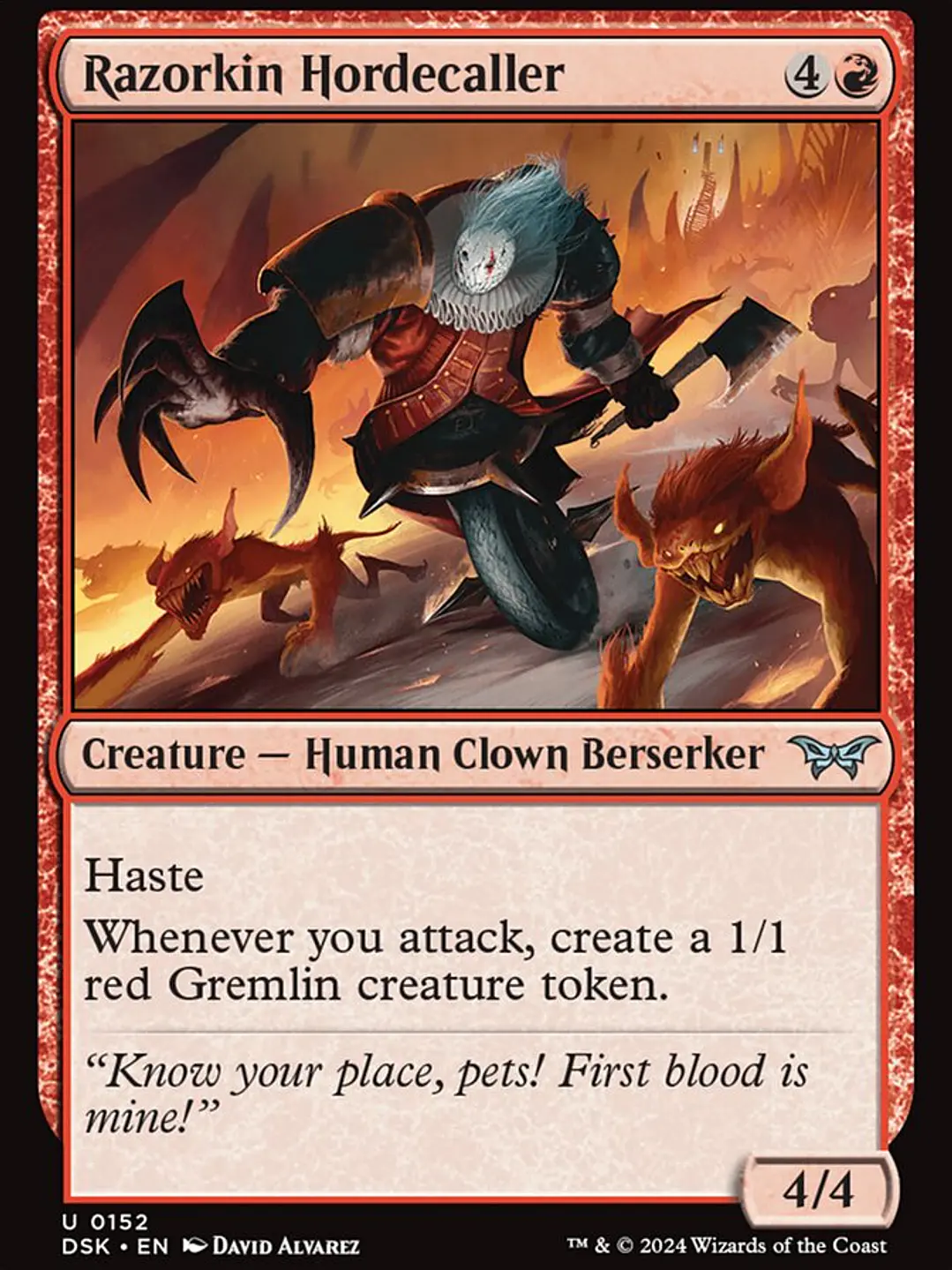 Razorkin Hordecaller (Duskmourn: House of Horror) 1