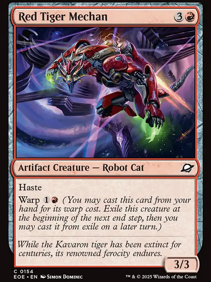 Red Tiger Mechan (Edge of Eternities) 1