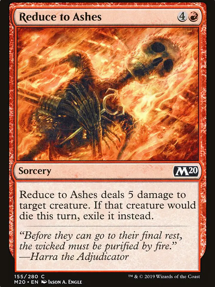Reduce to Ashes (Core Set 2020) 1