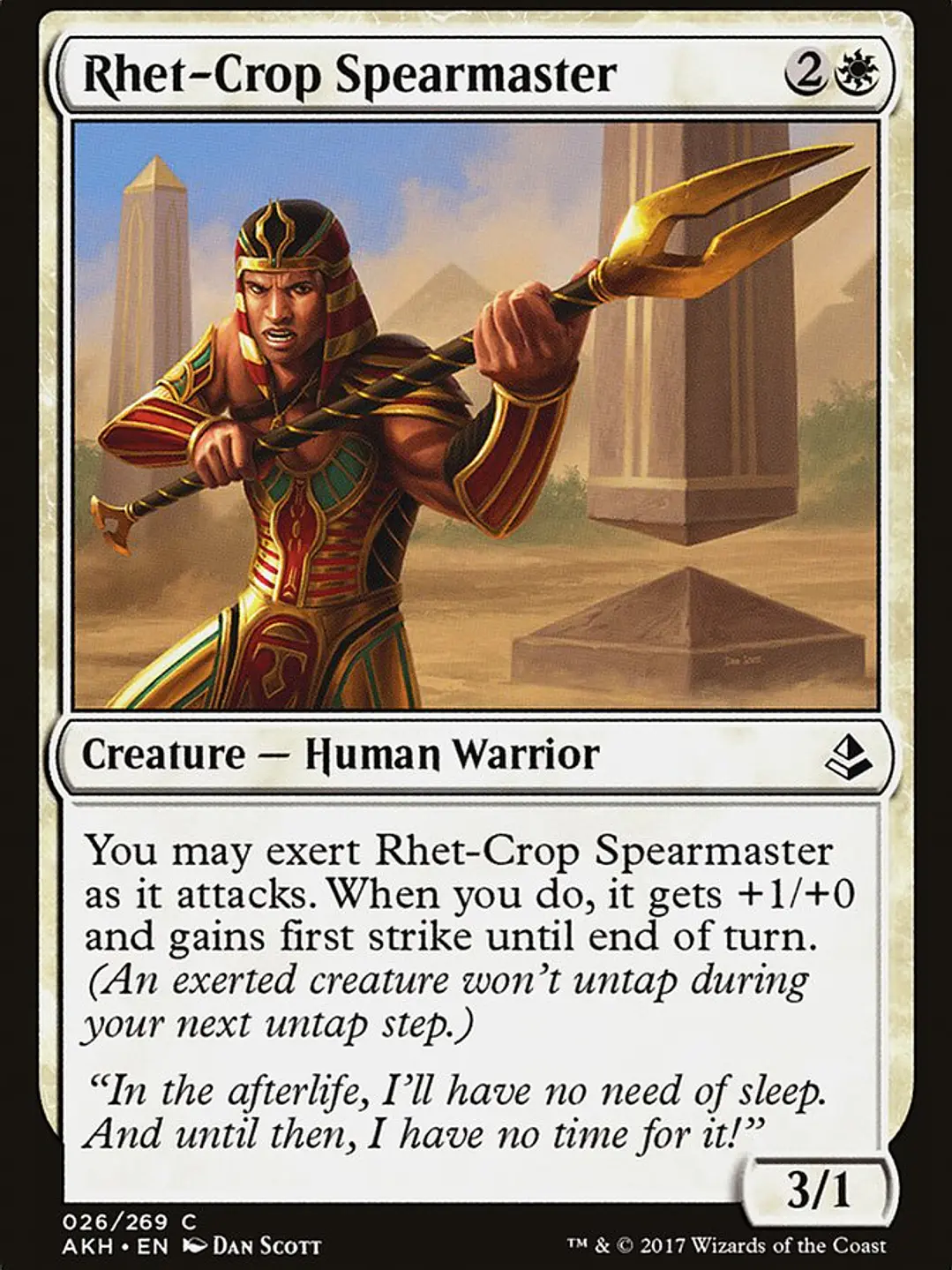 Rhet-Crop Spearmaster (Amonkhet) 1