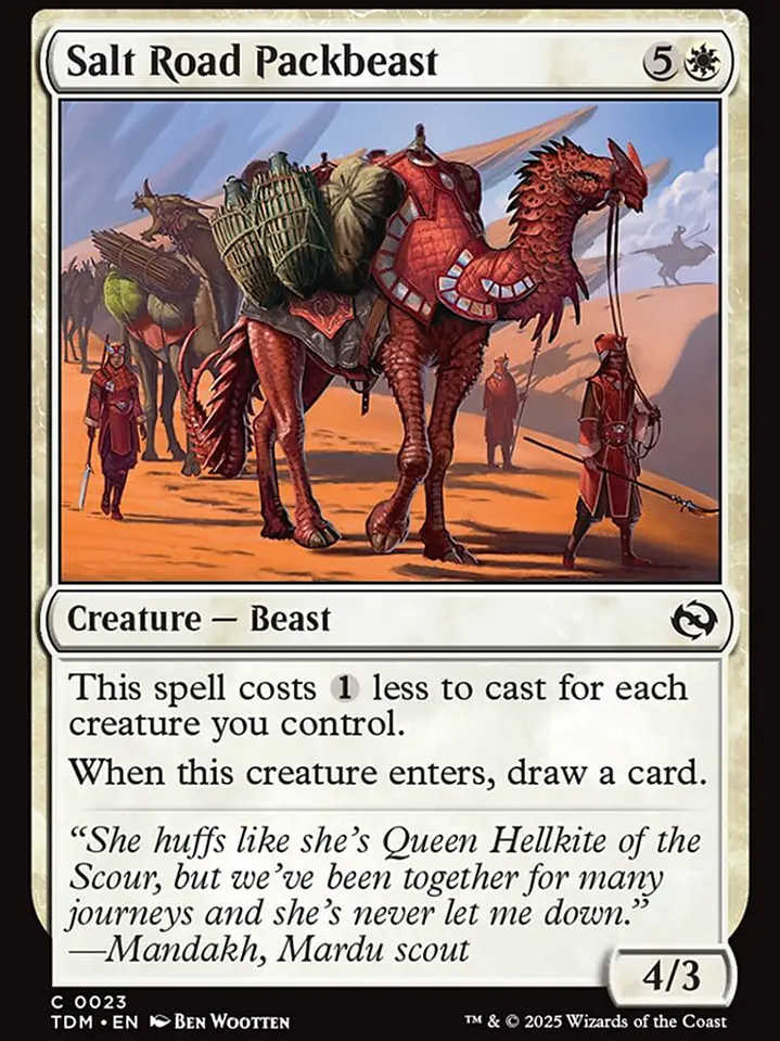 Salt Road Packbeast (Tarkir: Dragonstorm) 1