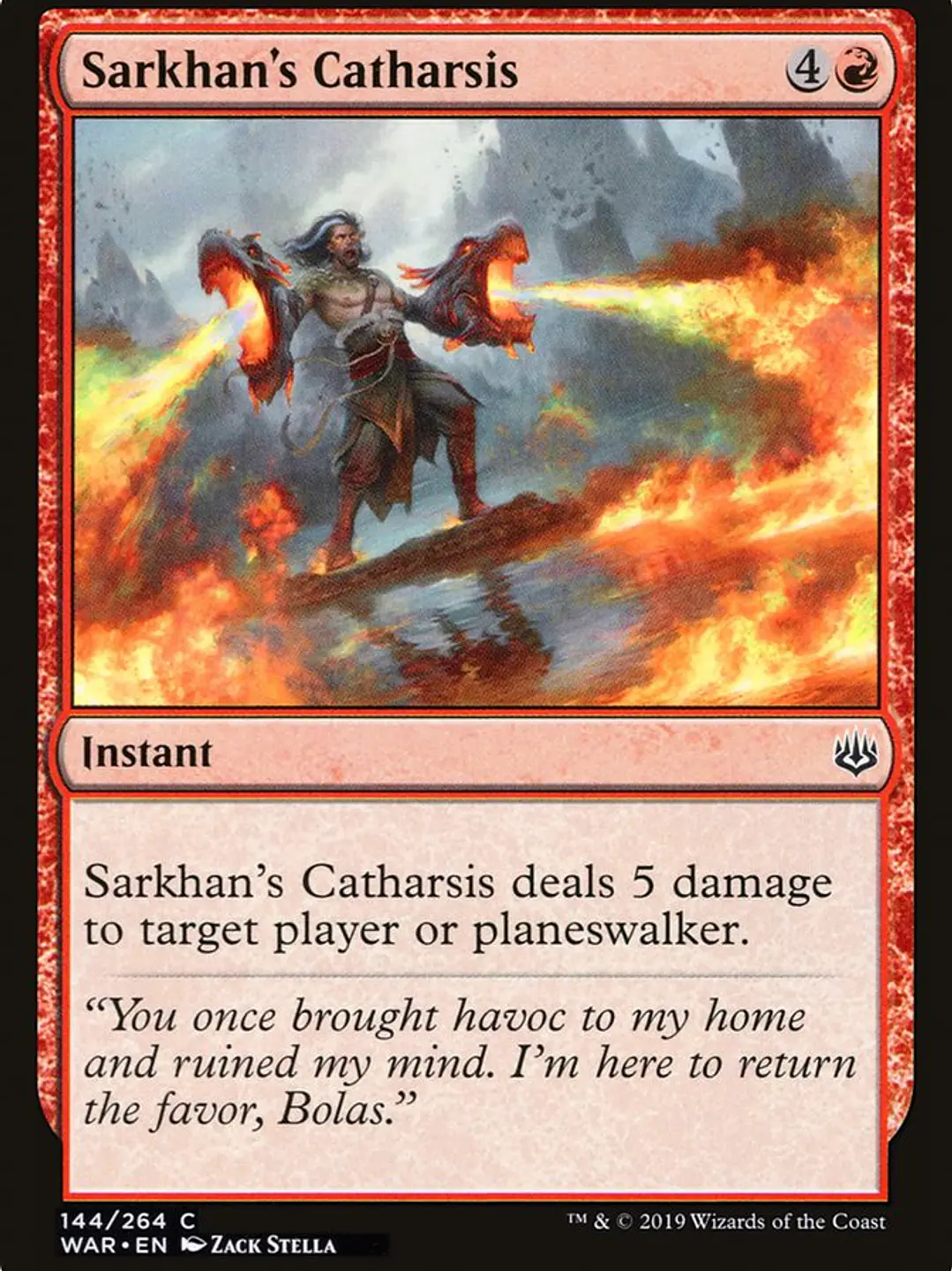 Sarkhan's Catharsis (War of the Spark) 1