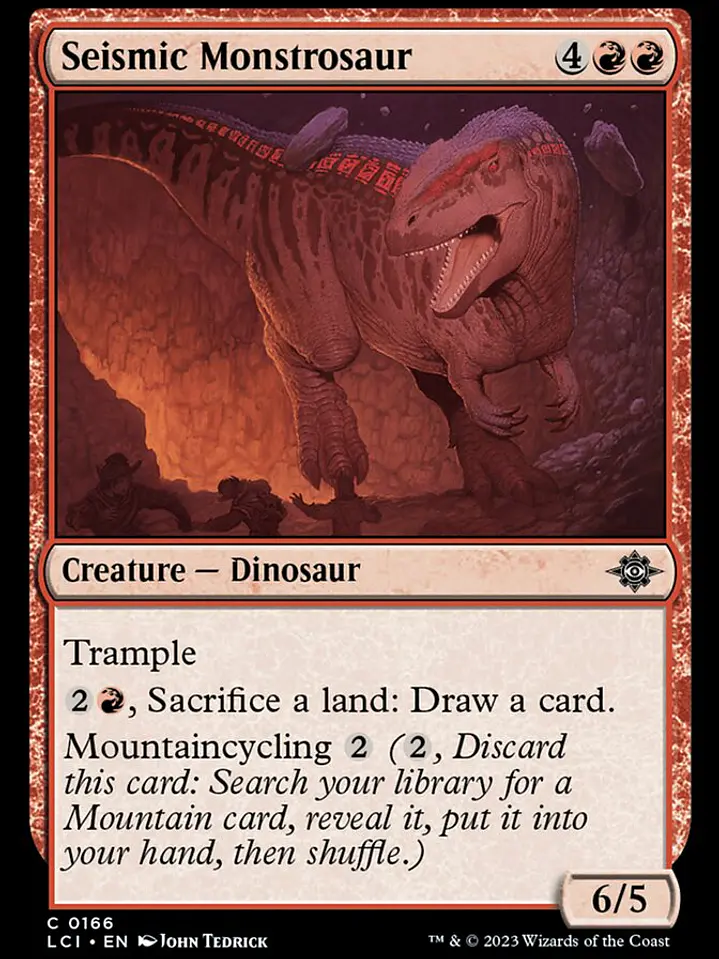 Seismic Monstrosaur (The Lost Caverns of Ixalan) 1