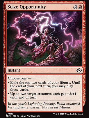 Seize Opportunity (Tarkir: Dragonstorm)