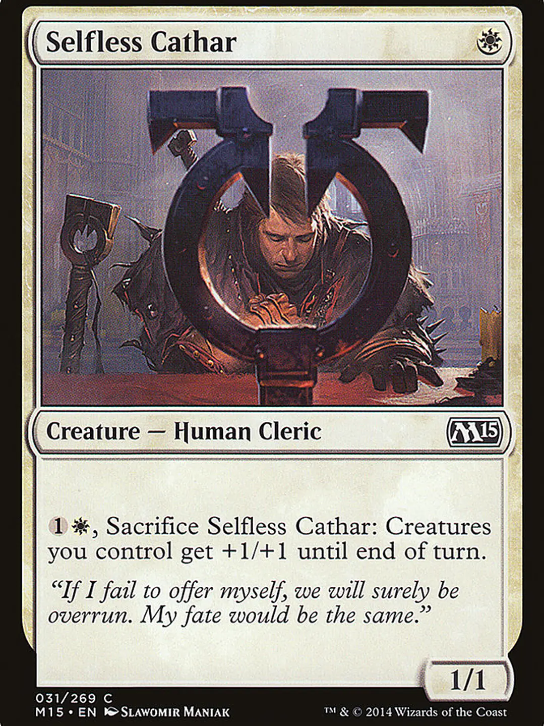 Selfless Cathar (Magic 2015) 1