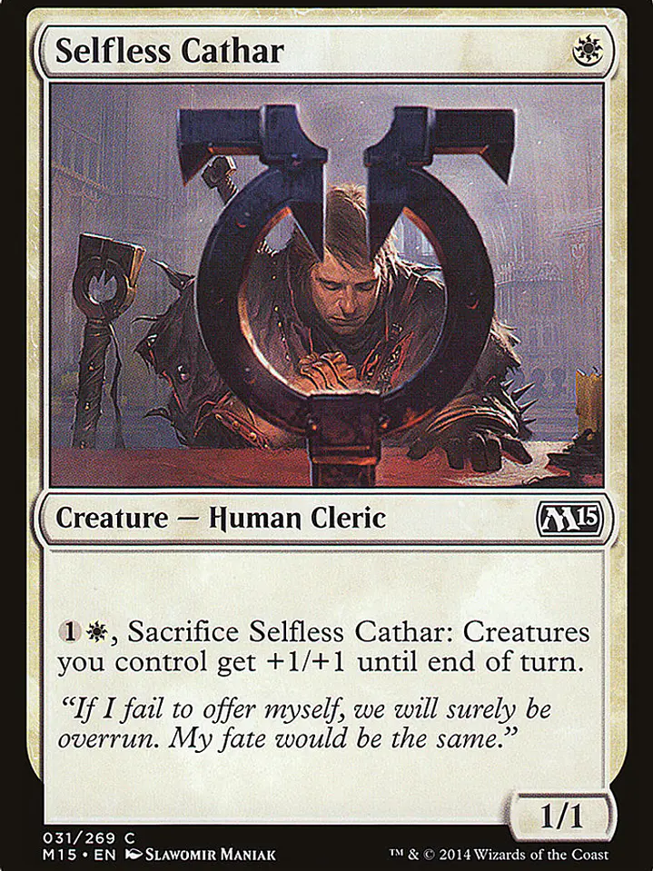 Selfless Cathar (Magic 2015) 1