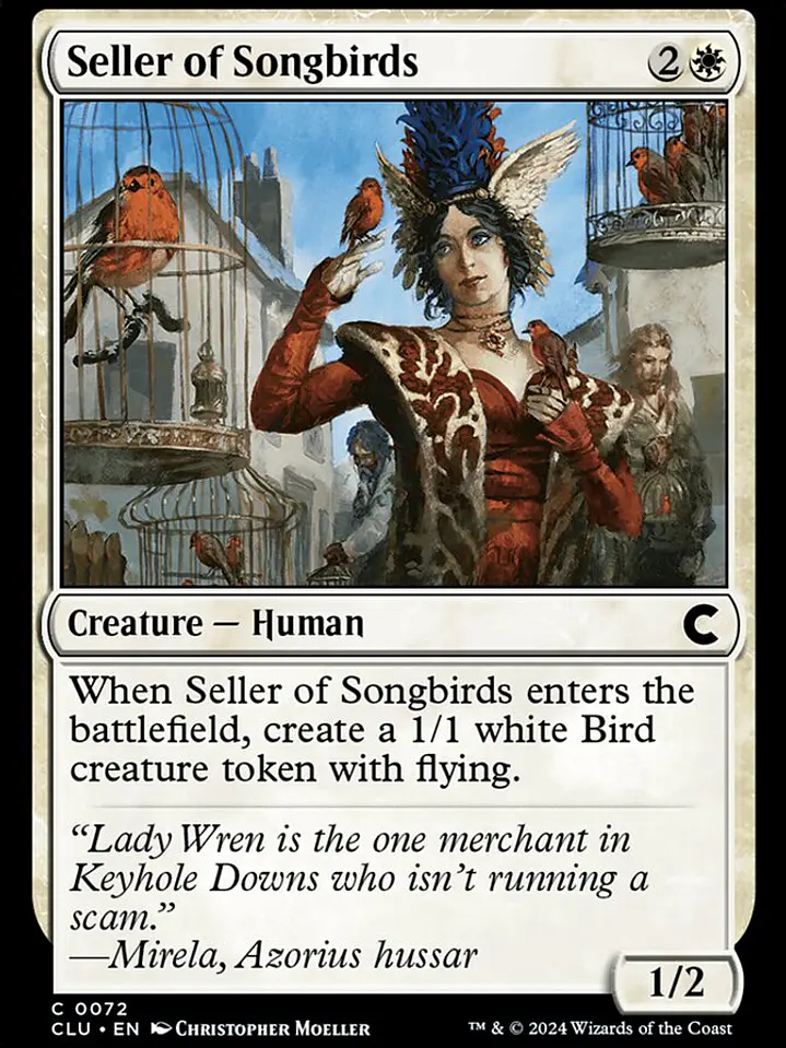 Seller of Songbirds (Ravnica: Clue Edition) 1