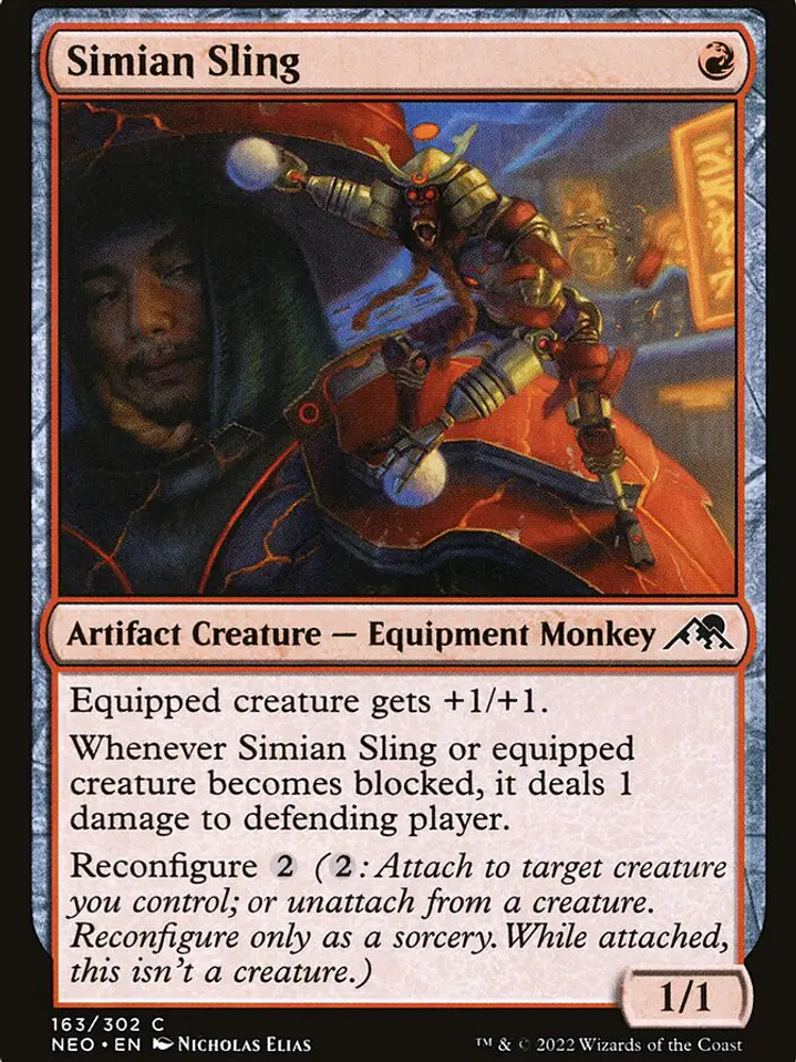 Simian Sling (Kamigawa: Neon Dynasty) 1