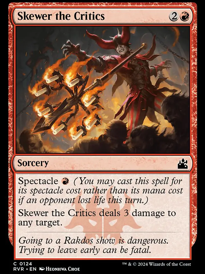 Skewer the Critics (Ravnica Remastered) 1