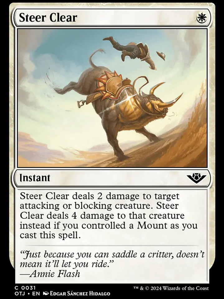 Steer Clear (Outlaws of Thunder Junction) 1