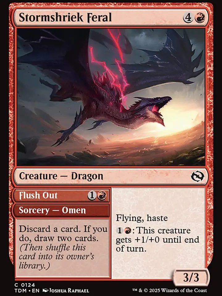 Stormshriek Feral // Flush Out (Tarkir: Dragonstorm) 1