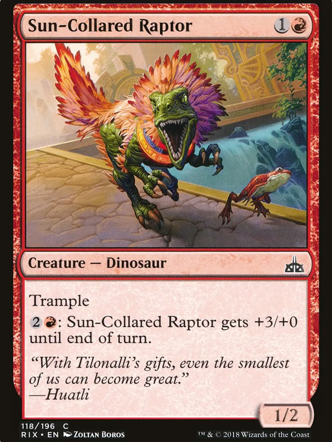 Sun-Collared Raptor (Rivals of Ixalan) 1