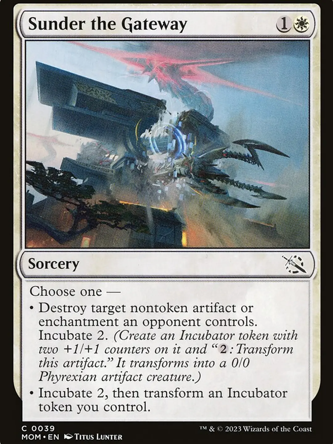 Sunder the Gateway (March of the Machine) 1