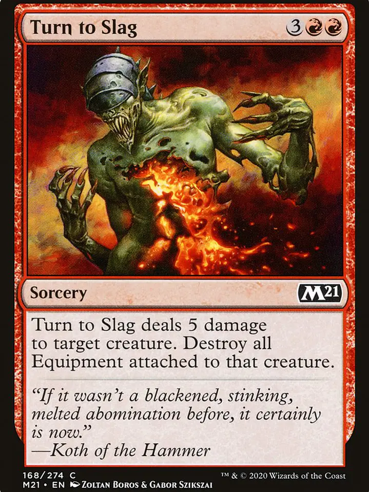 Turn to Slag (Core Set 2021) 1