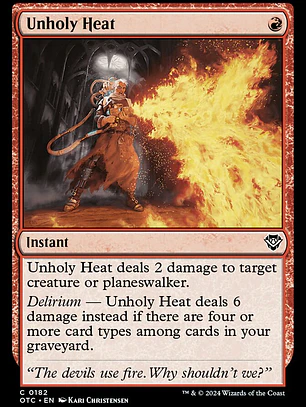Unholy Heat (Outlaws of Thunder Junction Commander)