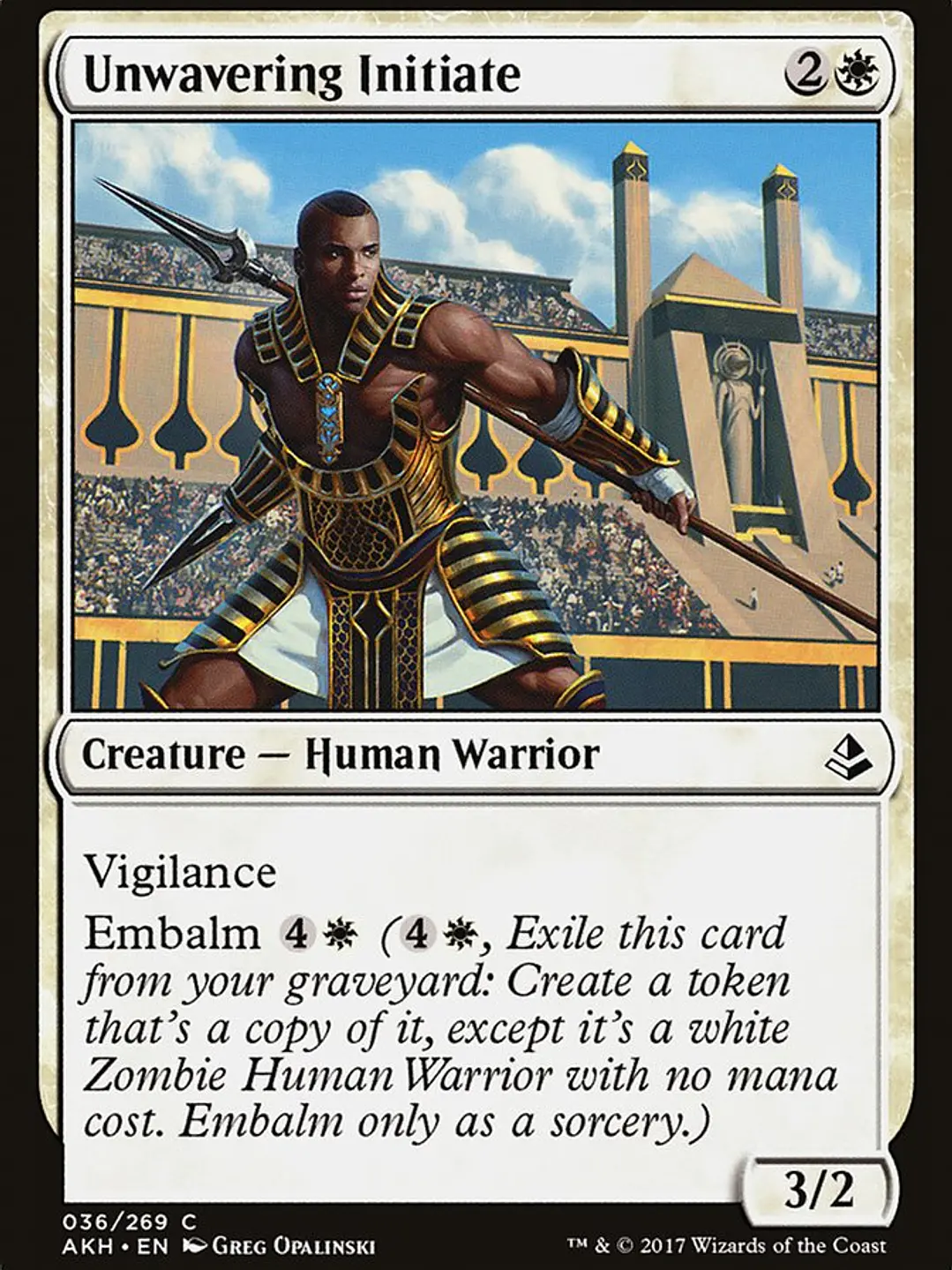 Unwavering Initiate (Amonkhet) 1