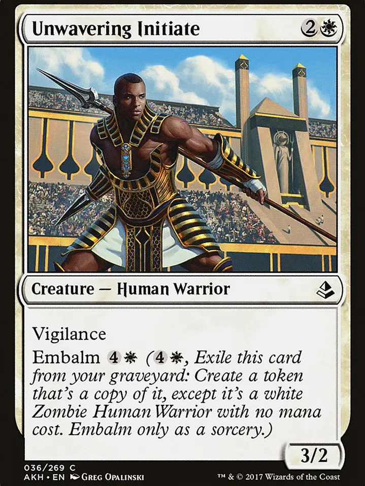 Unwavering Initiate (Amonkhet) 1