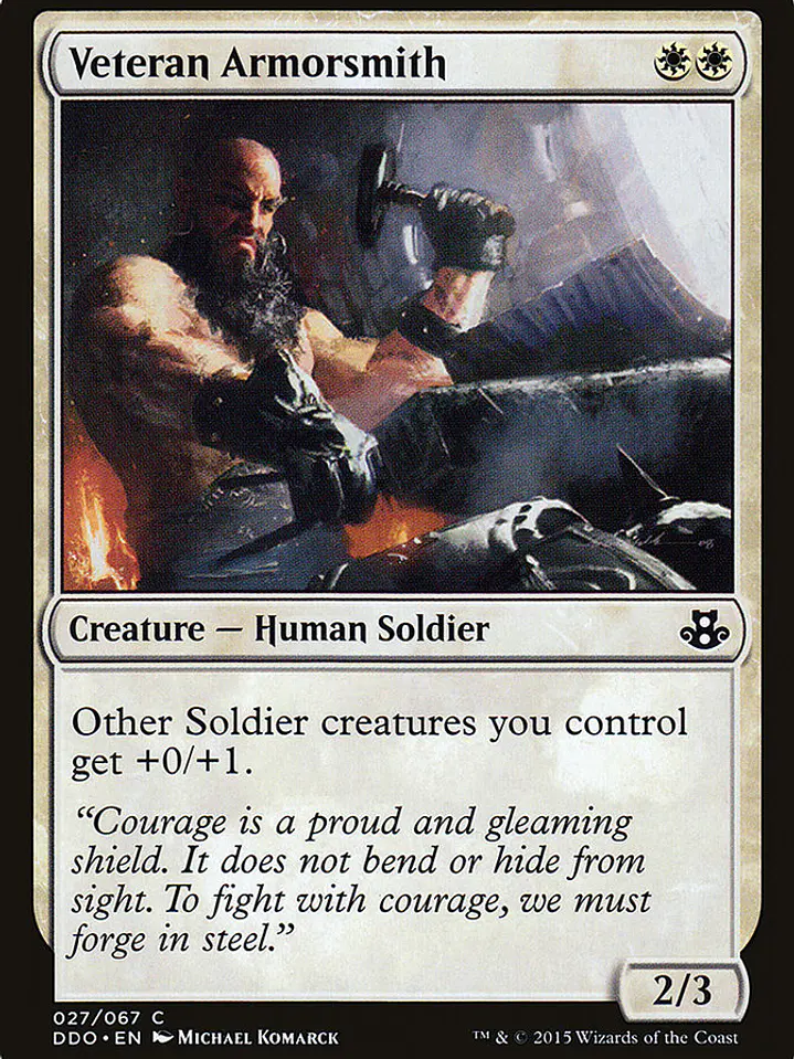 Veteran Armorsmith (Duel Decks: Elspeth vs. Kiora) 1
