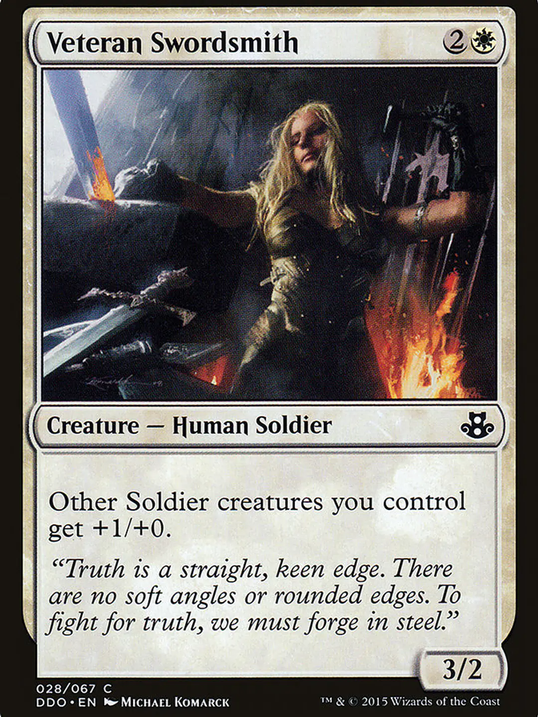 Veteran Swordsmith (Duel Decks: Elspeth vs. Kiora) 1