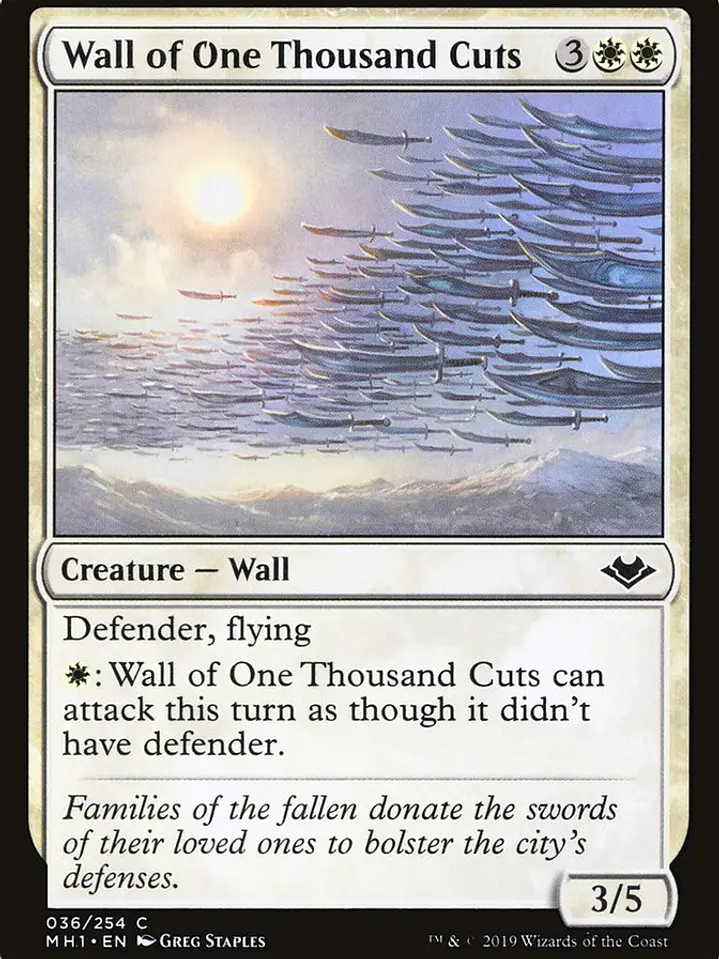 Wall of One Thousand Cuts (Modern Horizons) 1