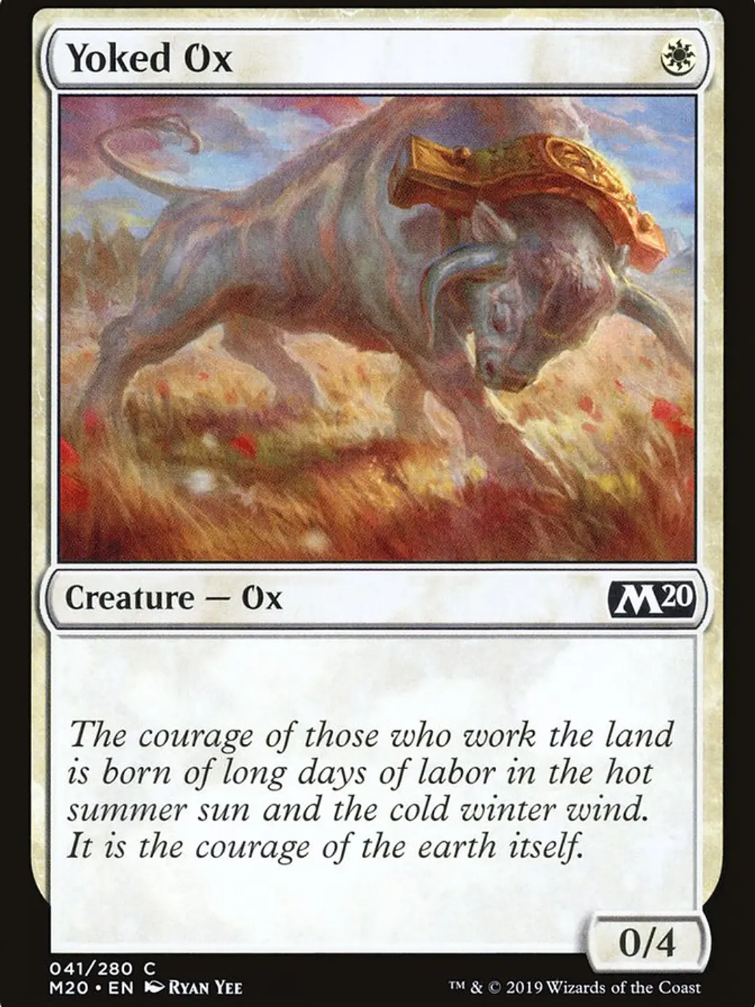 Yoked Ox (Core Set 2020) 1