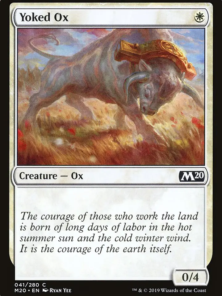 Yoked Ox (Core Set 2020) 1