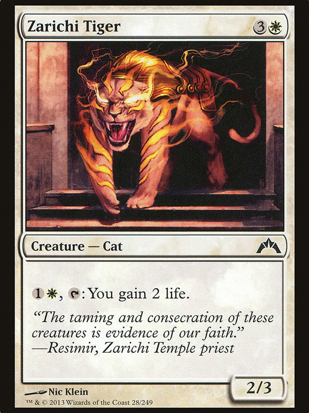 Zarichi Tiger (Gatecrash) 1
