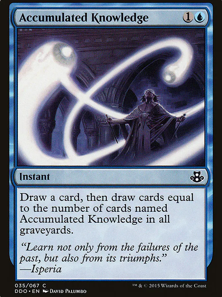 Accumulated Knowledge (Duel Decks: Elspeth vs. Kiora) 1