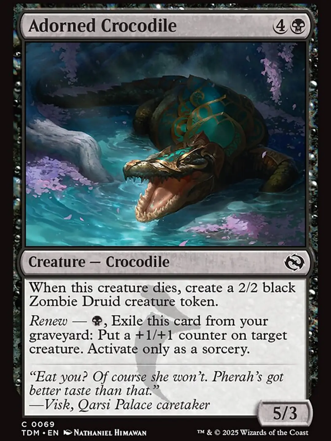 Adorned Crocodile (Tarkir: Dragonstorm) 1