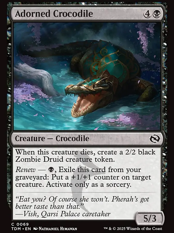 Adorned Crocodile (Tarkir: Dragonstorm) 1