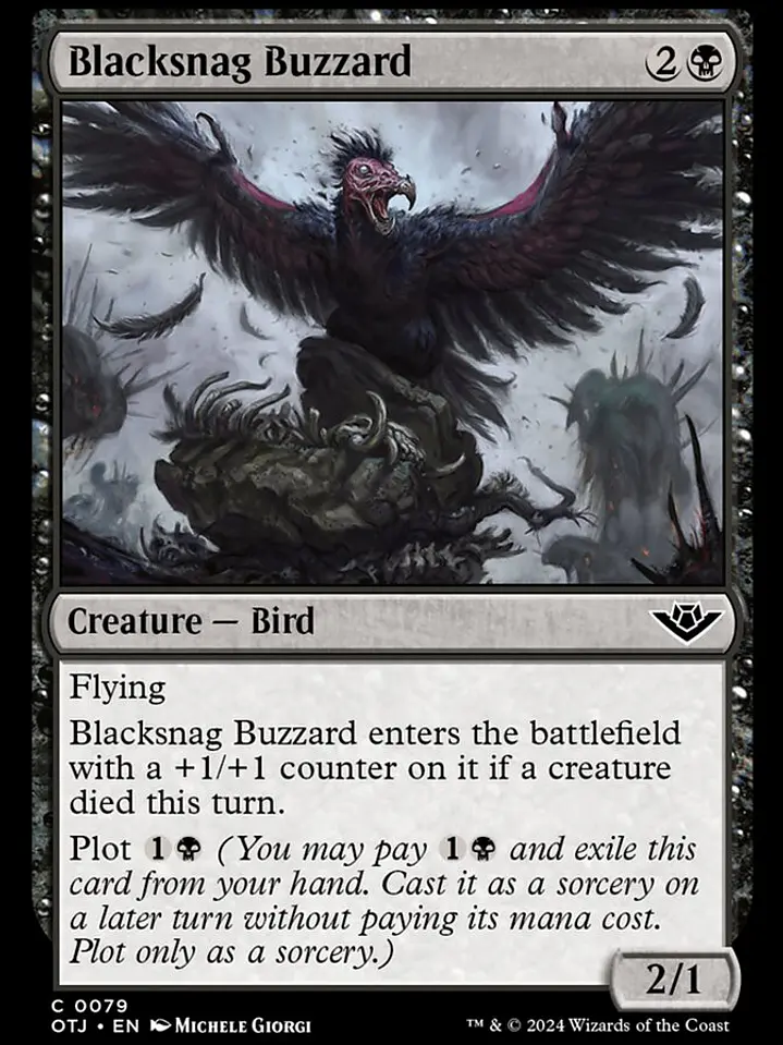 Blacksnag Buzzard (Outlaws of Thunder Junction) 1