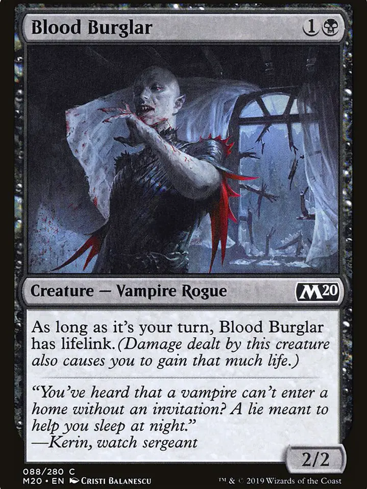 Blood Burglar (Core Set 2020) 1