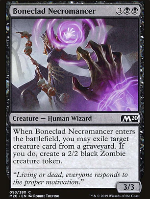 Boneclad Necromancer (Core Set 2020)