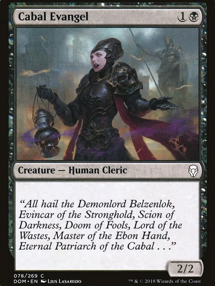 Cabal Evangel (Dominaria) 1