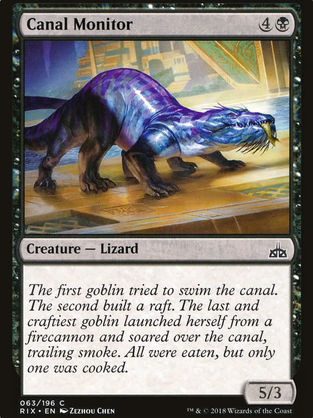 Canal Monitor (Rivals of Ixalan) 1