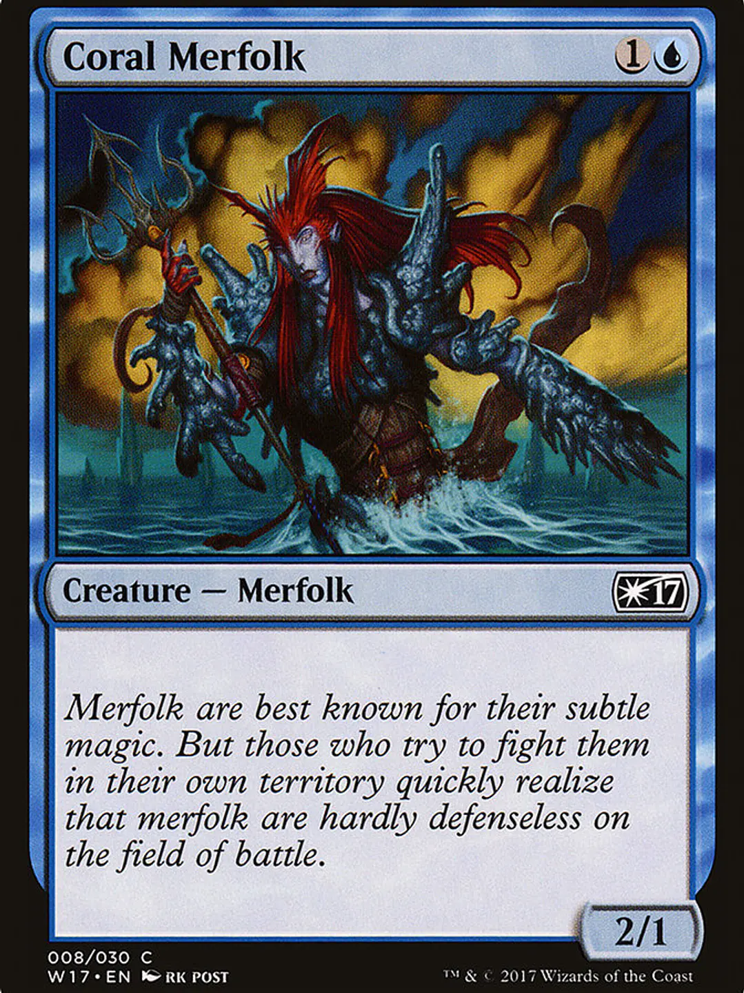 Coral Merfolk (Welcome Deck 2017) 1