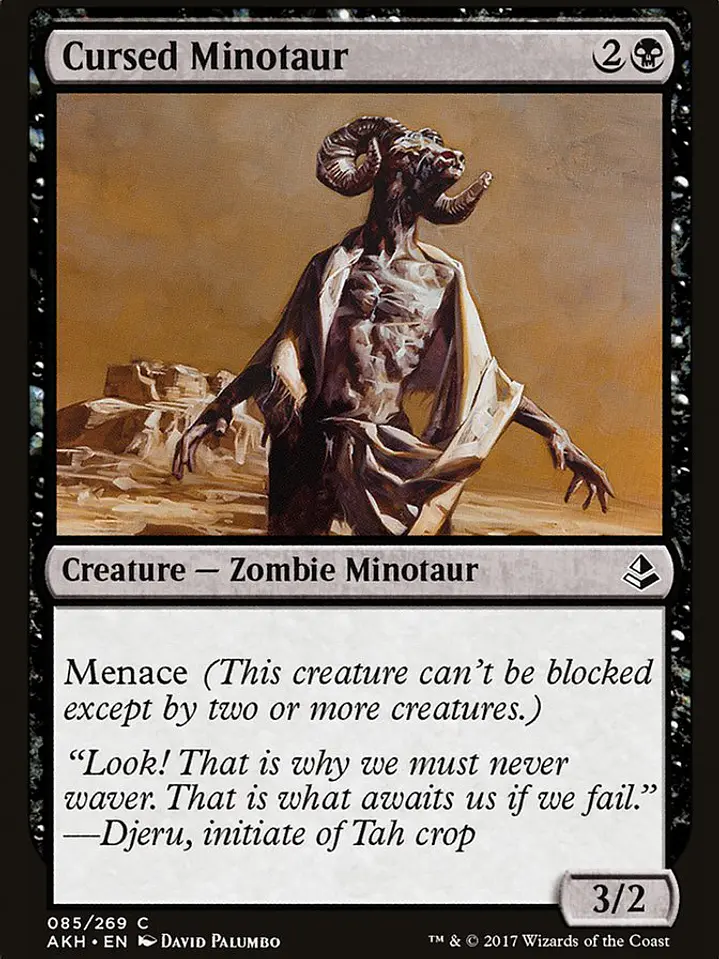 Cursed Minotaur (Amonkhet) 1
