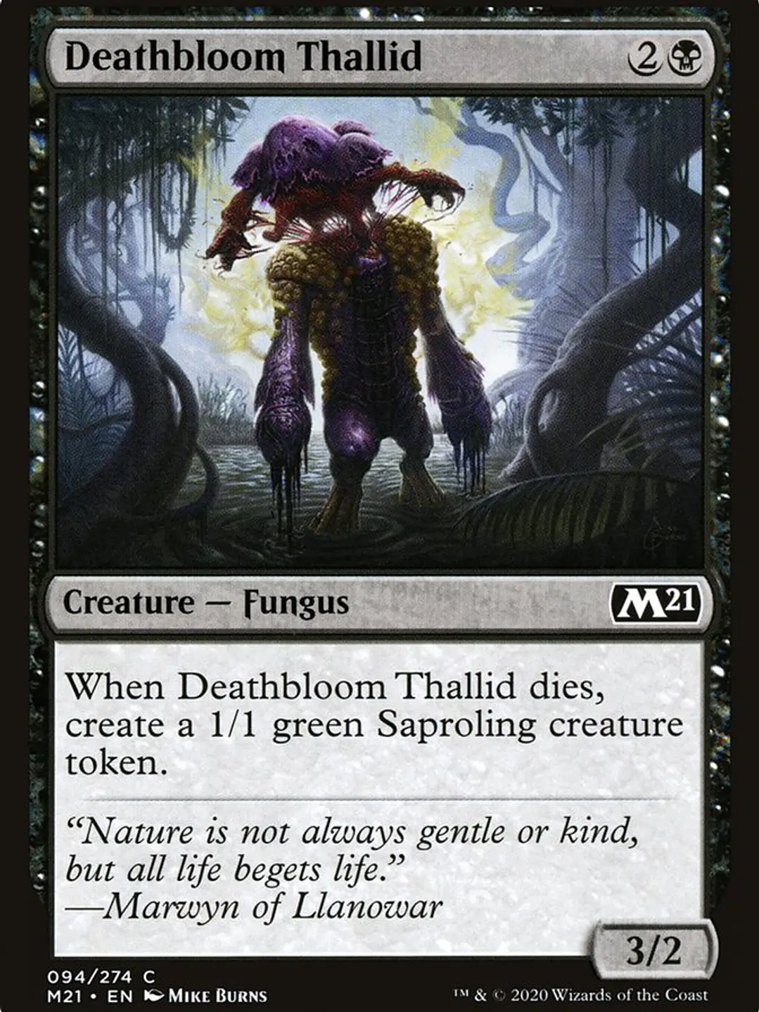 Deathbloom Thallid (Core Set 2021) 1