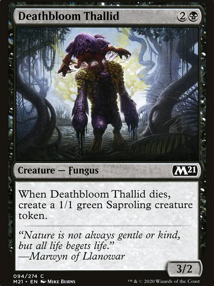 Deathbloom Thallid (Core Set 2021) 1
