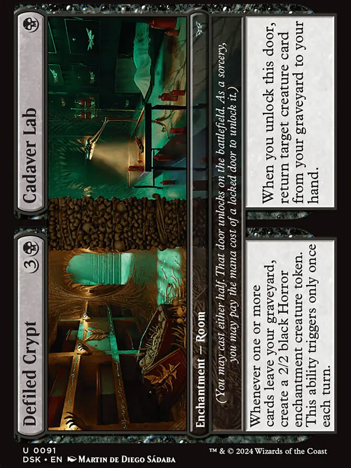 Defiled Crypt // Cadaver Lab (Duskmourn: House of Horror) 1
