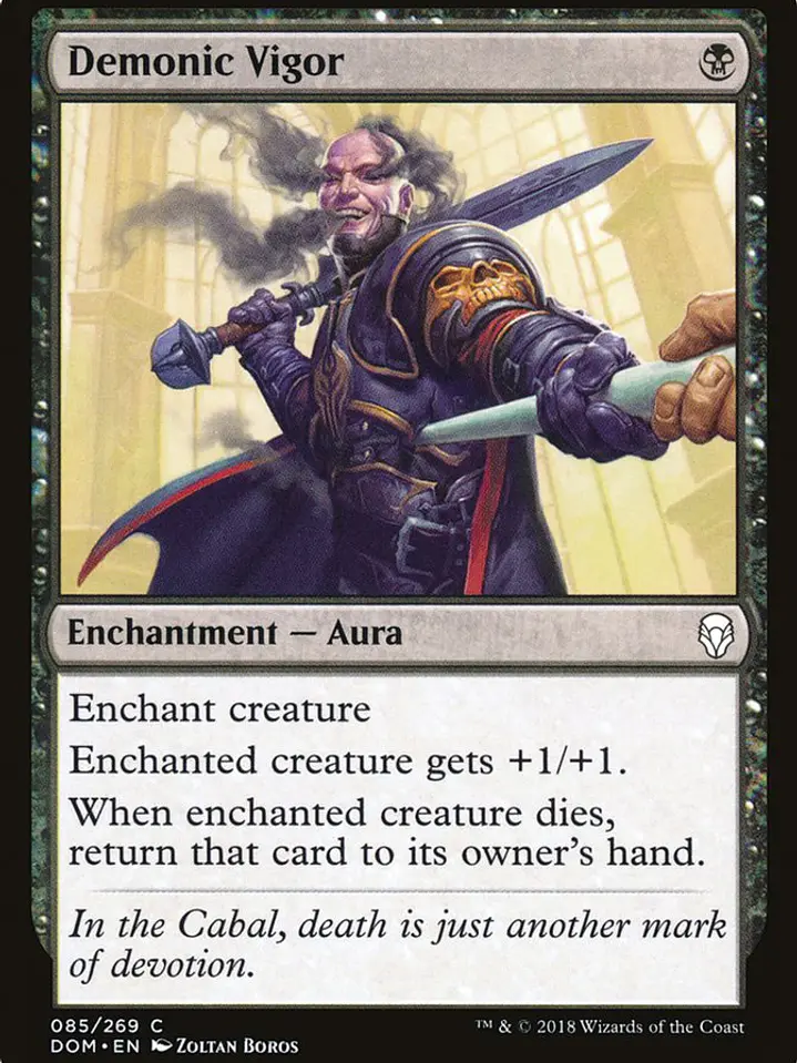Demonic Vigor (Dominaria) 1