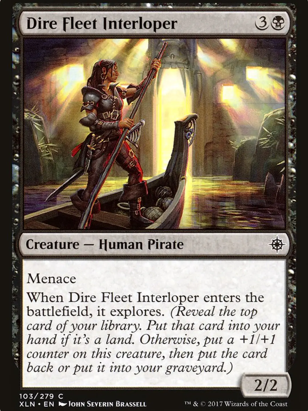 Dire Fleet Interloper (Ixalan) 1