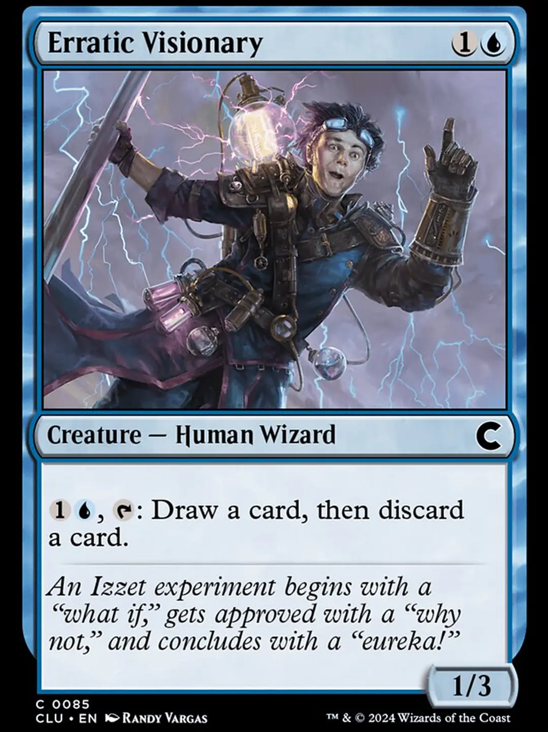 Erratic Visionary (Ravnica: Clue Edition) 1