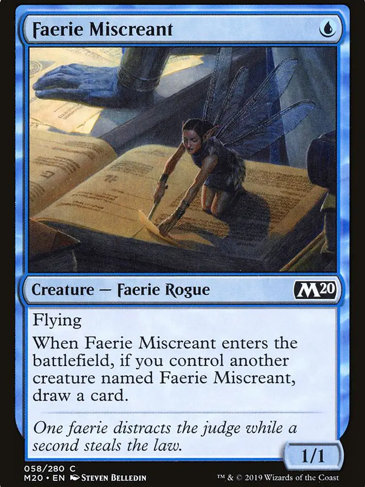 Faerie Miscreant (Core Set 2020) 1