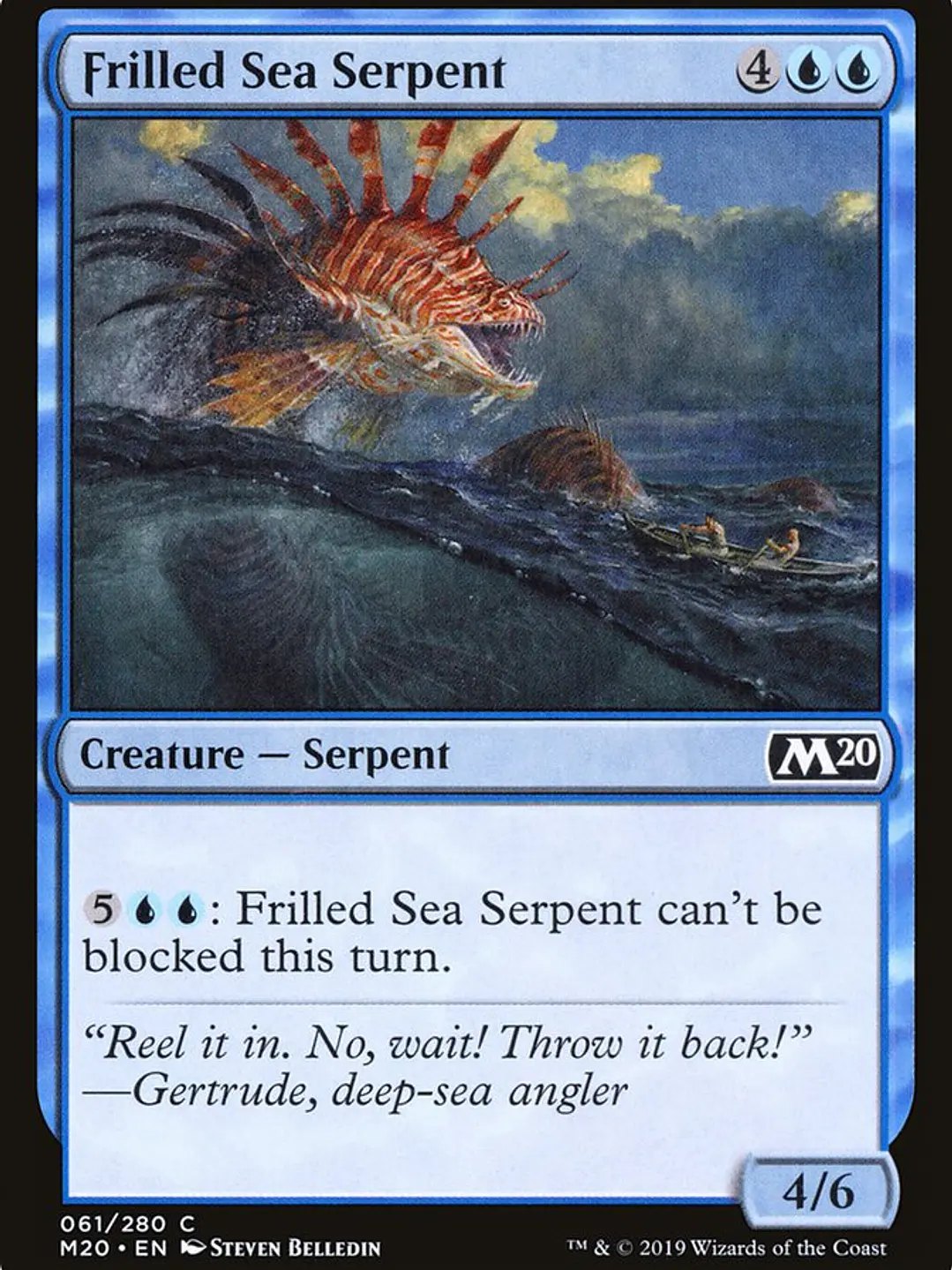 Frilled Sea Serpent (Core Set 2020) 1