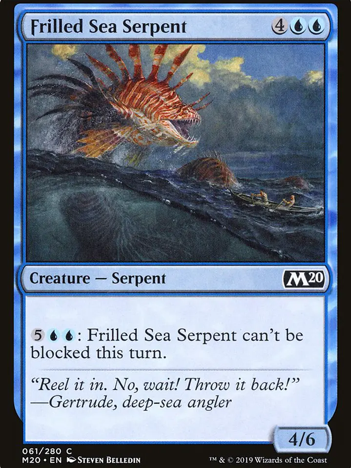Frilled Sea Serpent (Core Set 2020) 1